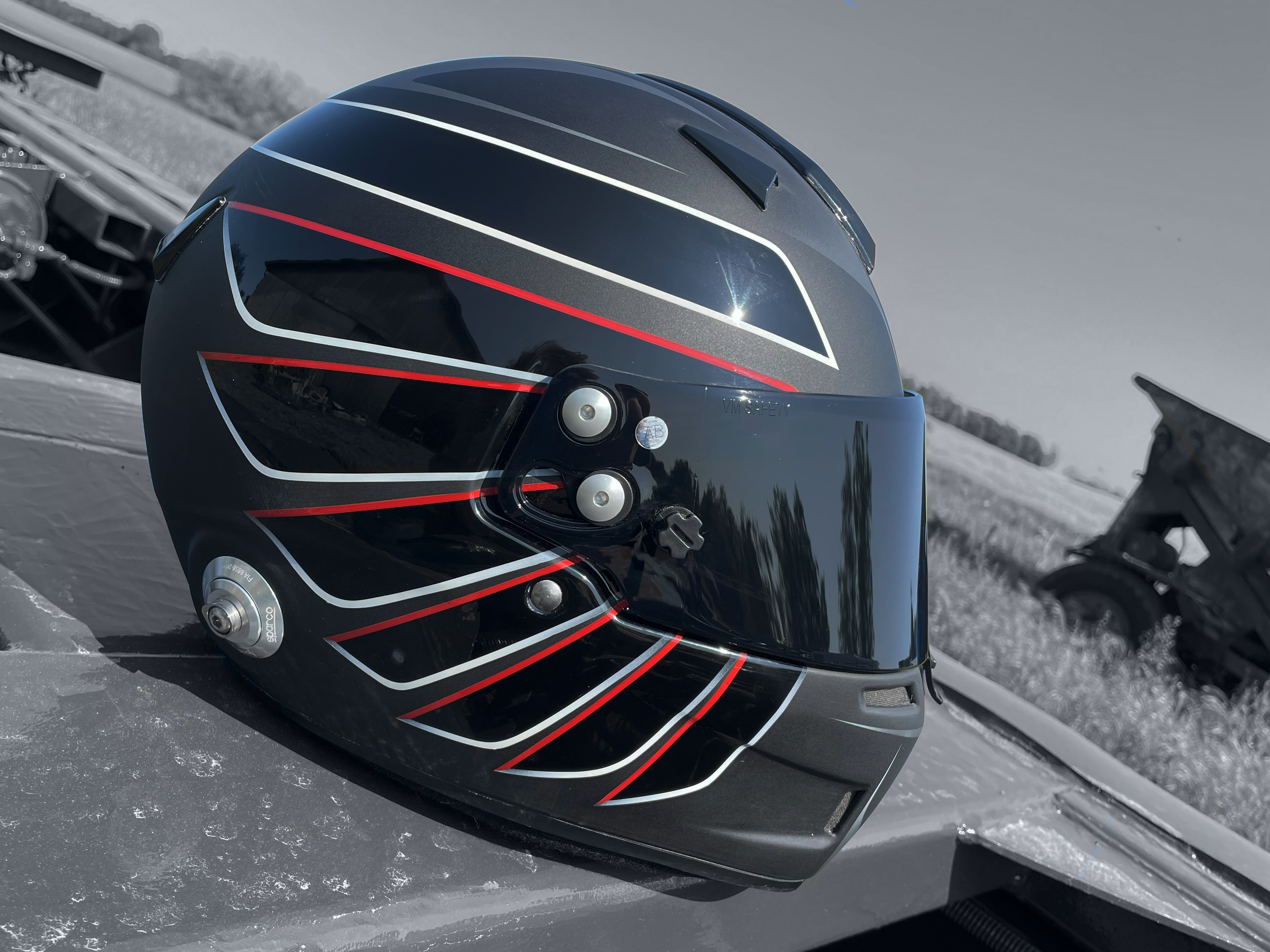 Sparco racing helmet design глянец мат 
